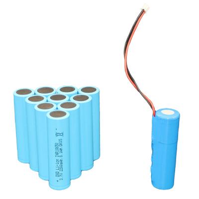 Batteries lithium-ion INR18650 2200mah 3.6V 3.7V 7.4V 11.1V 14.8V lampe de poche LED batterie au lithium 12V